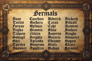 altdeutsche namen-Titel